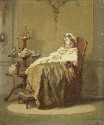 Alexander Hugo Bakker Korff An Afternoon Nap oil